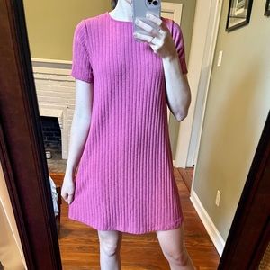 Pink Textured Abercrombie and Fitch Dress